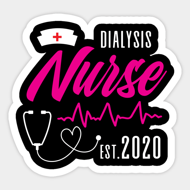 Dialysis Nurse 2020 Sticker by TheBestHumorApparel